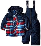 Rugged Bear Baby Boys ' Athletic /アウトドアPlaidスノージャケット カラー: ブルー