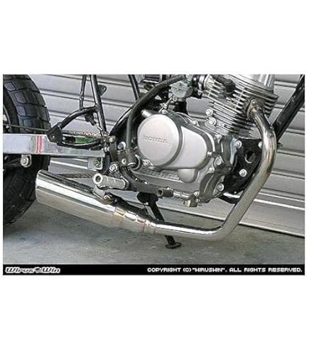 Amazon | PRETTY RACING製 エイプ100 APE ショート管 メッキ マフラー