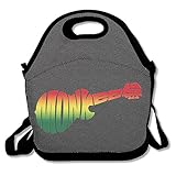 アメリカ ギター ロック風 ポップ お弁当バッグ ランチバッグ ベビー用バッグ One Size ブラック