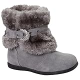 モモ グロウ 幼児/キッズ用「マディー」グレー レザー ブーツ ネイビー 米国幼児用サイズ10 M (インポート)