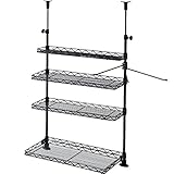 山善(YAMAZEN) キッチンラック 突っ張り 幅45 ブラック TKRO-453*(BK)