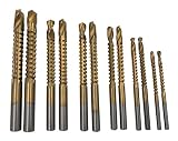 (ToLA) 12本 のこぎり ドリル 面取り バリ取り 穴あけ カッター ビット 工具 木工 鉄工 掘削 切削 研削 麻花ドリル セット