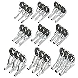 トップガイド ロッドガイド ステンレス 釣り竿 穂先 修理 27点セット (0.9~2.4mm)