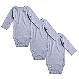 Romperinbox ロンパースインパック⇒！ロンパース3枚セット 赤ちゃん用　ベビー服♥ (18-24ヶ, グレー長袖3枚)