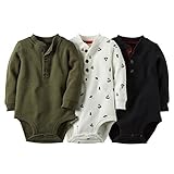 カーターズ carter's アパレル 長袖 ロンパース 3枚 セット 綿 マルチカラー 127G069 【並行輸入】 6M