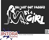 JINTORA ステッカー/カーステッカー - you just passed for a girl II - あなたはちょうど女の子のために渡された - 210x97 mm - JDM/Die cu