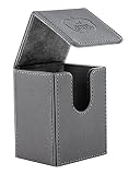 Flip Deck Case 80+ XenoSkin Standard Size Grey Card Game [並行輸入品]
