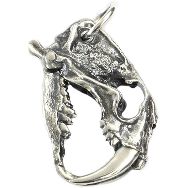 Amazon | 925スターリングシルバー 牛の頭 スカル 骸骨