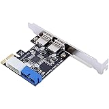Awos PCI-E-USB3.0拡張カードアダプター、フロント19PINインターフェイス付き