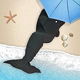 (71"x35"(180x89cm), color23) - Ustide New Mermaid Tail Blanket, Grey Shark Mermaid Blanket, Christma