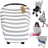 iZivウルトラソフト4-in-1マルチユースベビーストレッチカバーカーシートキャノピー/看護カバー/ショッピングカートカバー/インフィニティスカーフベビー用パーフェクトギフト（カラー4）