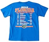 OVB Florida Gators Boy 's Large 2013 FootballスケジュールTシャツ