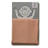 めんぷます田赤ちゃんのガーゼバスタオルほおずき色70×110cm 綿100%日本製