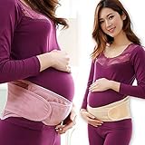 ajaflowers 妊婦帯 ダブルベルトでしっかりフィット 産後骨盤ベルトとしても活用大 妊婦用サポーター 腹帯 骨盤矯正 骨盤矯正ベルト マタニティガードル フリーサイズ 簡単装着 柔らか 通気性
