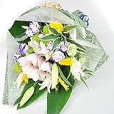 ほんまもん屋 ユリ 入り お供え 花束 (おまかせ)　供花