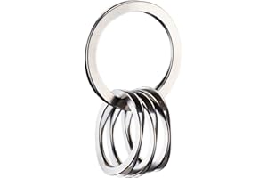 [Waveclips] スマートキーリング キーホルダー 高強度ばね用ステンレス鋼 [特許取得]