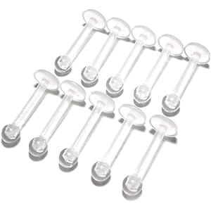 [フロム ダ ファクトリー] シークレットピアスシリーズ ラブレットピアス 10本セット 軟骨ピアス (14G, シャフ…