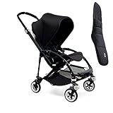 Bugaboo Bee3 Stroller - Black - Black - Black with Bugaboo Universal Footmuff (Black) by Bugaboo Bee