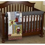 Cotton Tale Designs Front Crib Rail Cover Up Set, Pirates Cove by Cotton Tale Designs [並行輸入品]