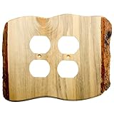 Sierra Lifestyles Rustic Switch Plate, 2 Duplex Finished, Blued Pine by Sierra Lifestyles