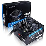 パワースペック 750W 電源 セミモジュラー 80 Plus ブロンズ認定 ATX PSU アクティブ PFC SLI クロスファイア レディ ゲーミング PC コンピュータ スイッチング電源、PS 750BSM