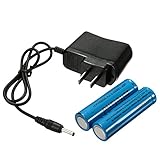 4.2 V 3.5 MM USプラグ充電器+ elfeland 2 x 3000 mAh 3.7 V 18650バッテリー
