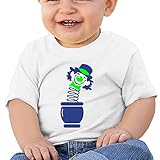 面白い 子供 ボックス ピエロジャック Ｔシャツ 100%棉 White Size 24 Months