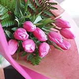 フラワーショップカレラ　チューリップ30本の花束 (ピンク)