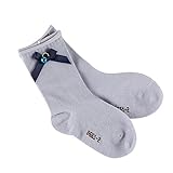 【 全11色 ベビー リボン 鈴 付き 靴下 】 赤ちゃん 用 BABY ソックス かわいい ハイソックス ひざ下 お出かけ パーティー 七五三 入園 卒園式 カラフル 選べる カラー 春秋冬 (S,