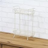 卓上ラック アイアン 幅27cm×奥行10cm×高さ36cm AKB-414IV アイボリー 生活用品 インテリ [並行輸入品]