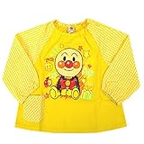 スモック ベビー&キッズ アンパンマン プリント 長袖スモック ポケット付 女の子 j-oa3613 90cm 黄色
