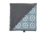 La Millou - Light Baby Blanket - Cotton - Minky (32 x 40in) (Mosaic-Grey) by La Millou