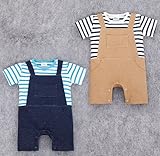 ベビー赤ちゃん　新生児連体服 カバーオール ( 80-90-90-95cm)各サイズ一枚ずつ　　紺色 【4点】