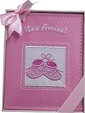 Pink Leatherette New Arrival Photo Album (Pink with Bootees) by Shudehill