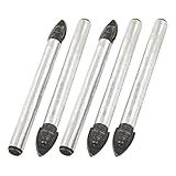 5個8ミリメートル幅超硬チップのガラスセラミックタイルドリルビット7センチメートルの長さ