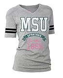NCAA Michigan State SpartansジュニアクラシックCollegiateロゴフットボールTシャツ L ホワイト