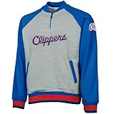 Los Angeles Clippers NBA Big Boys Youth 1 / 4 Zipプルオーバースウェットシャツ、グレー US サイズ: M カラー: グレー