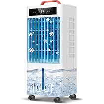 新登場✨ 冷風機 冷風扇 静音 首振り 切タイマー 8L大容量 キャスター付き Amazon.co.jp: Eleeyak 冷風機 冷風扇 強力 人気 多機能【2025年新登場