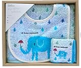 ベビーギフトセット ベビースタイ　ベビータオル ハンドタオル　ミニタオル　スタイ 今治タオル 日本製 出産祝い ギフトお風呂 (ブルー)