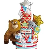 出産祝い　おむつケーキディズニーブラザーベア　おもちゃ付き3段