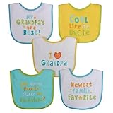Neat Solutions Neutral Bib Set, Grandpa, 5 Count by Neat Solutions [並行輸入品]