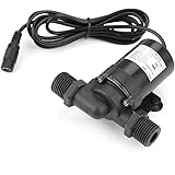 水中ポンプ 水循環ポンプ ブラシレスウォーターポンプ 水族館給排水ポンプ DC12V -40℃ ~100℃ 太陽熱温水器用 水耕栽培 魚のタンクなどに適応 水陸両用 低騒音 1000L H