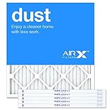 AirXフィルターほこり19.75 X 21.5 X 1エアフィルタMERV 8 AC炉プリーツエアフィルタ交換用ボックスの6、Made in the USA