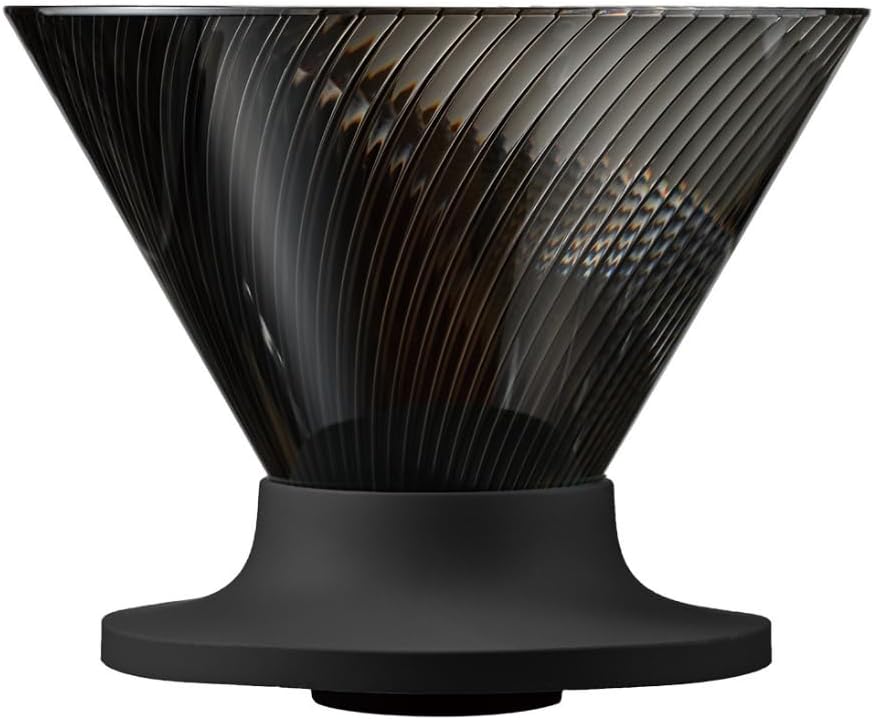 HARIO(ハリオ) V60 ドリッパー NEO 1~4杯用 トライタン 樹脂 スパイラルリブ ブラック 日本製 VDN-02-B