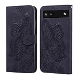 Google Pixel 7A ケース 手帳型 ピクセル7A ケース Pixel7A ケース 美しいレトロな蝶柄の表紙デザイン と快適な質感 グーグルピクセル7A ケース 財布型 で収納しやすい Google pixel7A カバー 全面保護カバー ぴくせる7Aケース Pixel7A 携帯ケース ピクセル7A カバー Pixel7A カバー 携帯カバー 黒