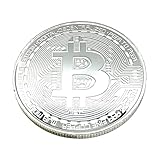 A-CRAFT ゴルフ マーカー ビットコイン 金貨 メダル Bitcoin レプリカ (シルバー)