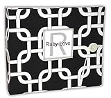 Black MOD Links Baby Memory Book - Ruby Love Baby Book by Ruby Love Baby