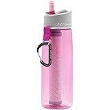 LifeStraw Go Water Filter Bottle with 2-Stage Integrated Filter Straw for Hiking, Backpacking, and Travel