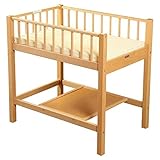 おむつ替え台ワイド（マット付） ナチュラル