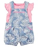 カーターズ Carter's トップス ＆ ショートオール 2-Piece Neon Top & Shortalls Set 9M (67-72cm) [並行輸入品]